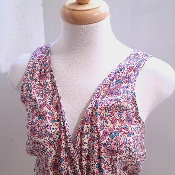 American Eagle | Colorful floral boho romper with tassels *missing clasp* - Picture 3 of 9
